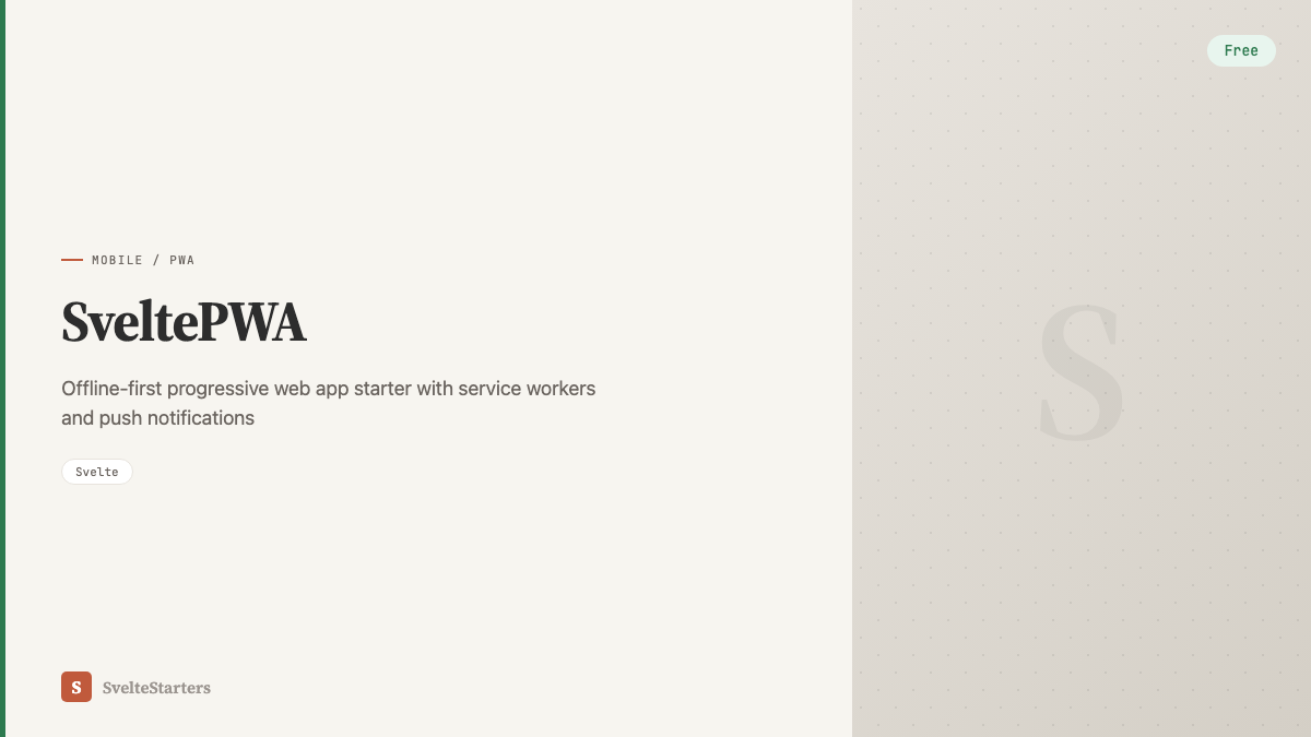SveltePWA screenshot